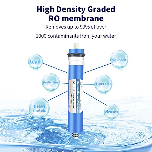 Reverse Osmosis Membrane Residential RO Membrane Water Filter Cartrige Replacement for Home Drinking Water Filtration System Household