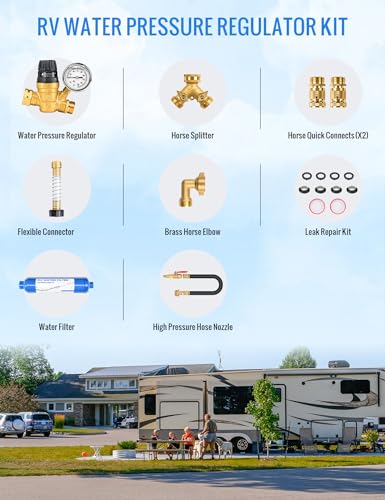 RV Water Pressure Regulator Kit
