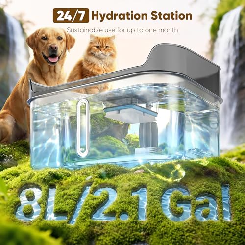 No Spill Dog Water Fountain Stainless Steel