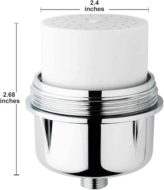 2PCS Shower Filter Replacement Cartridge for Aqua Bliss SF100 SF220,15 Stage Shower Filter for Hard Water Chlorine Reducing Shower Water Head Filter Cartridge,High Output Revitalizing Shower Filter