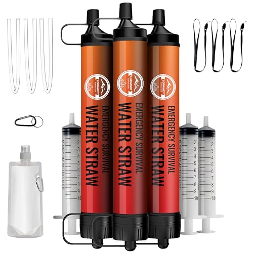 Water Filter Straw 3 Pack (3 Count)