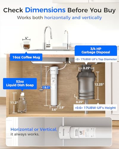 17UBW UF 0.01 μm Ultra Filtration Under Sink Water Filter System