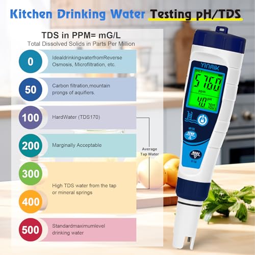Salt Meter for Pools & pH Meter