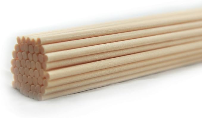 50 Pieces Fiber Reed Diffuser Replacement Refill Sticks for Aroma Fragrance (Beige, 10