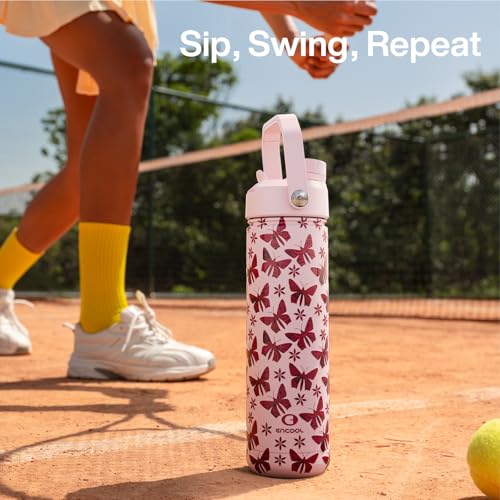 Insulated Water Bottle with Straw Stainless Steel Water Bottle