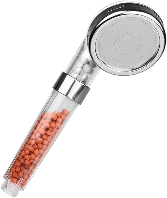 Negative Ions Shower Heads, Filter for Hard Water, with Douche Nozzle, Removable, High Pressure, Bathroom Accessories for SPA,Home and Gym