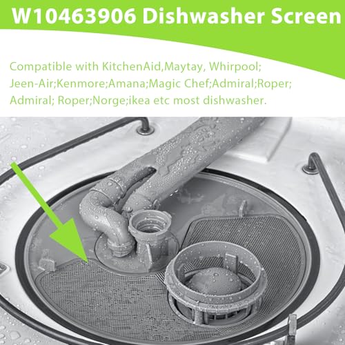 WPW10463906 Dishwasher Filter Replacement for Whirlpool