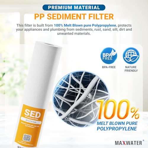 Slim Blue 5 Micron 20 inch x 2.5 inch Whole House Melt (25 Count)