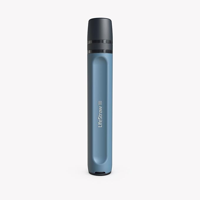 LifeStraw Peak Series Personal Water Filter for Hiking, Camping, Travel, and Emergency Preparedness, 1 Pack and Official Carry Case for Water Filter Straw