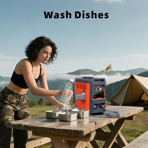 Portable Propane Water Heater for Camping Instant Hot & Shower Pump