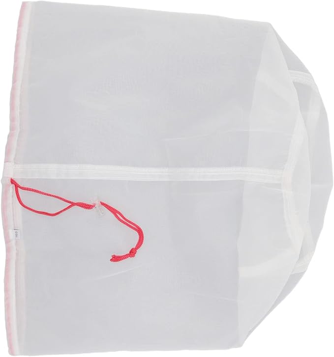 5 Gallons Brew Bag,160 Micro Reusable Straining Bag,Fine Mesh Bag Strainer Bag Wine Making Supplies,Multi Purpose Food Grade Filter Bag for Fruit Cider,Nut Milk,Cold Brew, Home Brewing