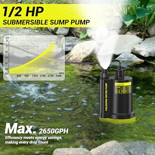 1 2HP Automatic Submersible Sump Pump