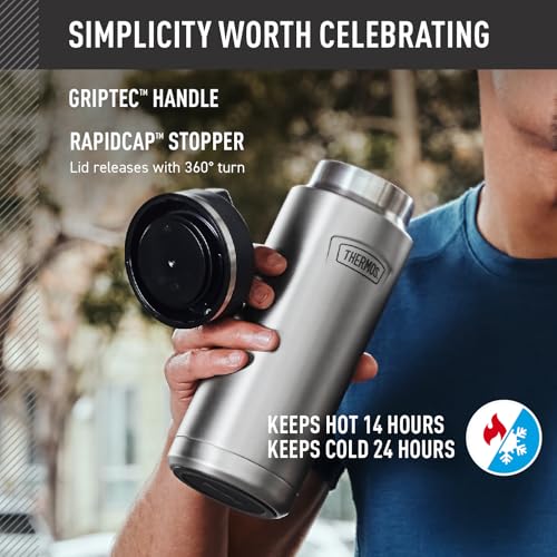 ICON SERIES Stainless Steel Water Bottle with Screw Top Lid
