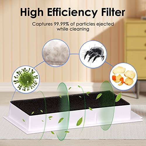 5 Pack) N20 Plus HEPA Filter for ECOVACS DEEBOT N20 Plus, N20 Pro Plus, X1 Omni, T10, T10 Plus, T10 Turbo, T10 Omni, Robot Vacuum Filter Kit, Replacement Filters Accessories, White (5 Count)