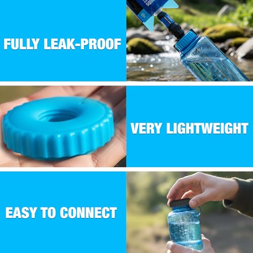 Nalgene Wide Mouth Compatible Water Filter Adapter for Sawyer Squeeze