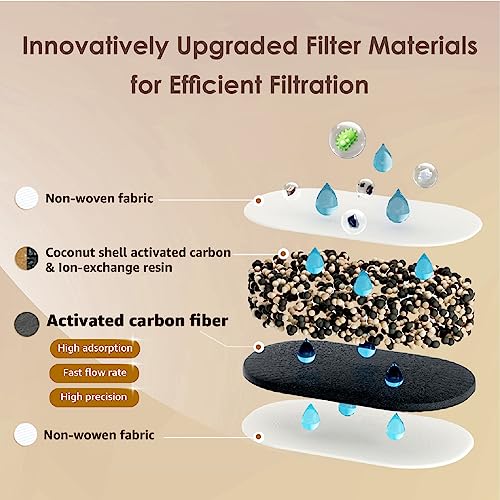 PT-04B 10-Cup Water Filter Pitcher with 4 Filters, NSF Certified (2 Count)