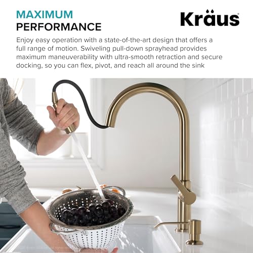 Champagne Bronze Pull Down Kitchen Faucet KPF