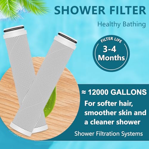 2.0 Carbon Shower Filter Compatible with Cobbe Plus Handheld Showerhead