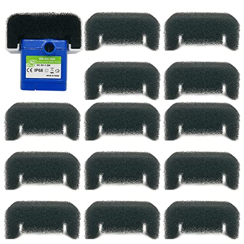 12 Pack Cat Water Fountain Sponge Filters