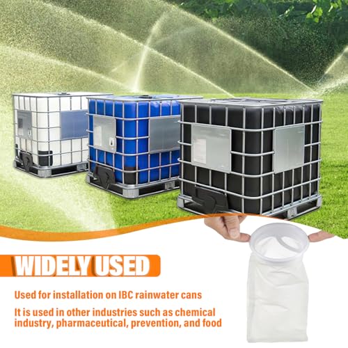 2 Pcs IBC Lid Filter Nylon Screen for Water Tank Rain Barrel Plastic