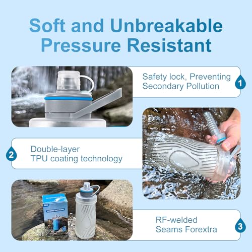 700ml Collapsible Water Filter Bottle
