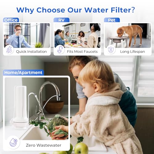CKC1-PF PFAS/PFOA/PFOS Removal Water Filter for Faucet, 10000 Gal