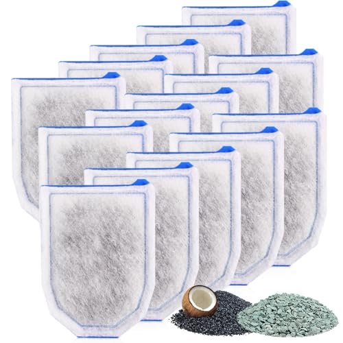 15 Pack Carbon Filter Large Compatible with Tetra Whisper EX30 (15 Count)