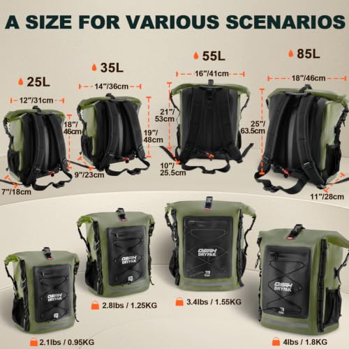 Waterproof Backpack Dry Bag 25L
