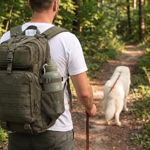 Outdoor Dog Water Bottle with 2 Stainless Steel Bowls