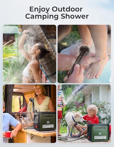 Portable Water Heater with Thermostatic Control and Pump
