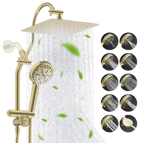 High Pressue All Metal 10" Rainfall Shower Head