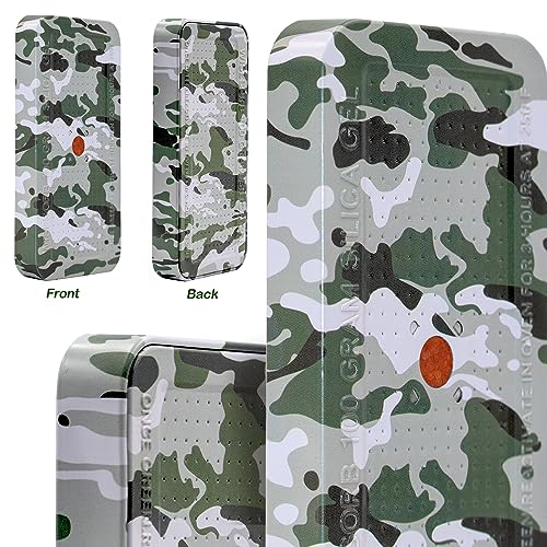 100 Gram Camouflage Gun Safe Dehumidifier Silica Gel Canister Rechargeable Dehumidifier Desiccant Reusable Indicating Desiccant Moisture Absorber with Visible Window [4PACK] (4 Count)