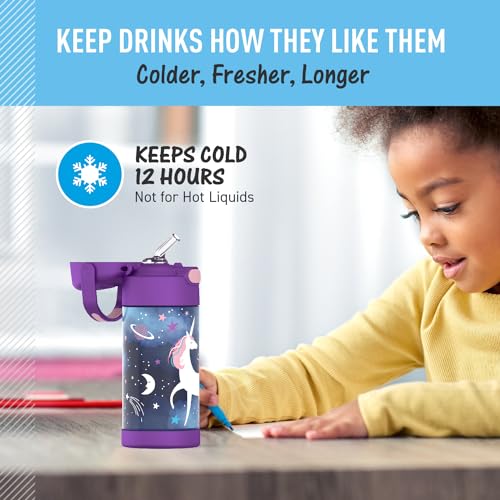 FUNTAINER Water Bottle with Straw