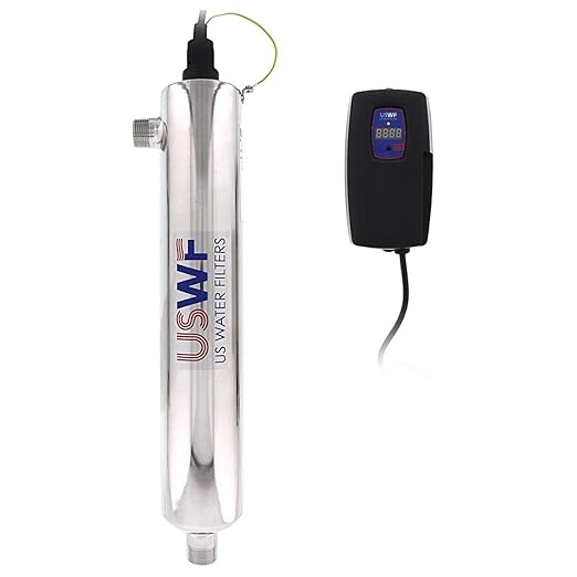 4C151 Ultraviolet Light Water System - 15 GPM, 316L Stainless Steel, 10,000 hr lamp Life, 1" MNPT, 120V