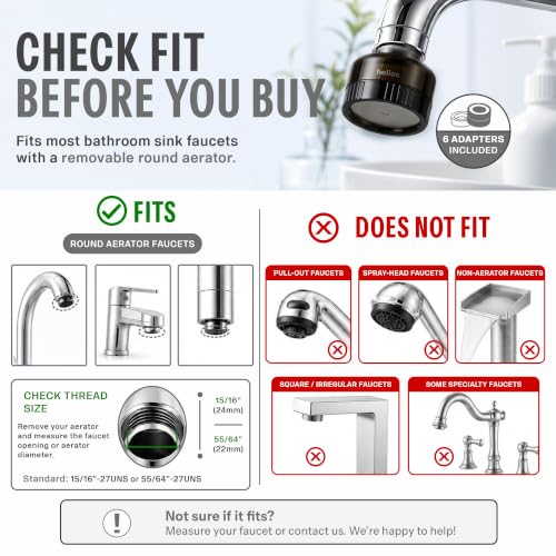 Helios Water Filter for Sink Faucet with Vitamin C Infusion Made in Korea