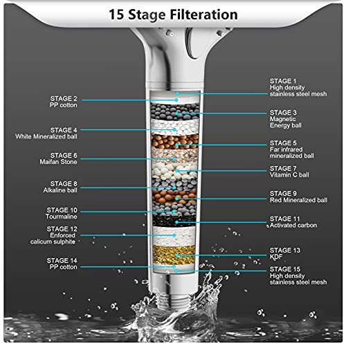 Filtered Shower Head with Handheld