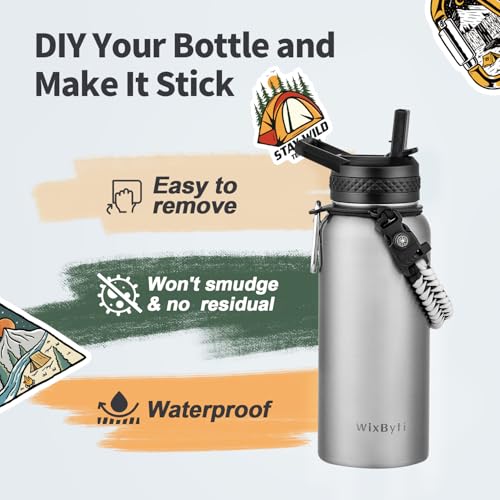 32 oz Insulated Water Bottle with Straw