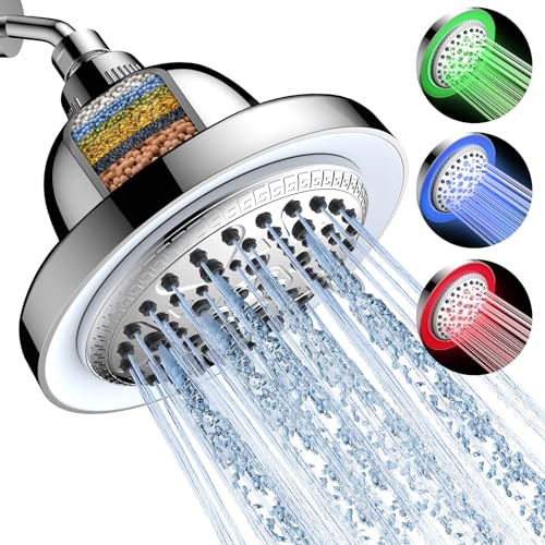 LED Filtered Shower Head