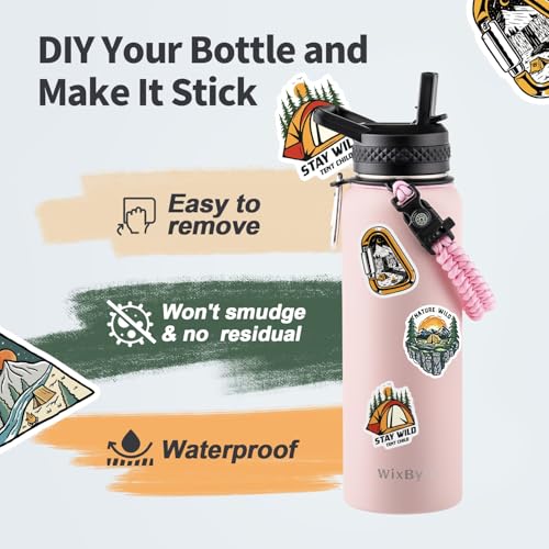 40 oz Insulated Water Bottle with Straw