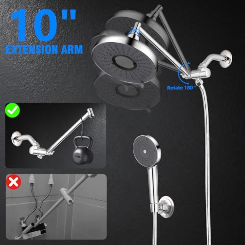 Rain Shower Head with Filter and Handheld