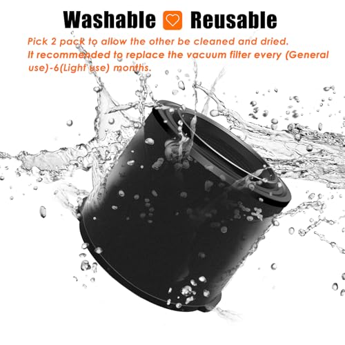 VF3700 WS14045F Filter Replacement for Ridged (2 Count)
