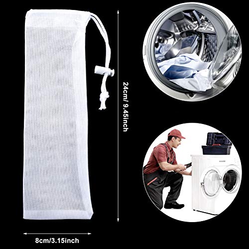 6 Pieces Lint Traps for Washing Machine Drain Hose Nylon Mesh