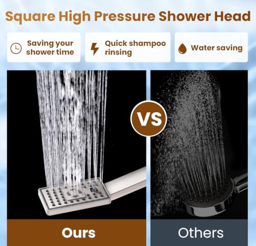Rain Shower Head with Handheld Spray