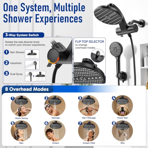 Filtered Shower Head with Handheld