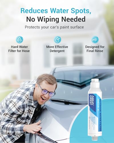 Hard Water Filter for Hose Car Wash (2 Count)