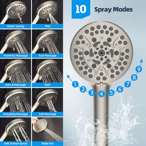 All Metal cUPC Certified High Pressure Rainfall 10'' Shower Head