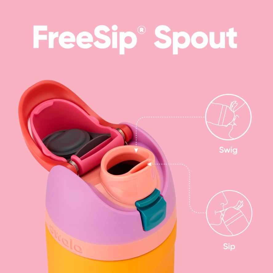 FreeSip Stainless Steel Water Bottle 24 oz Orchid