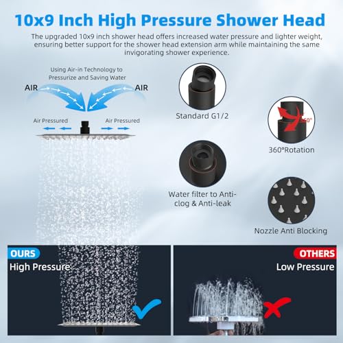10" Dual Filtered Shower Head