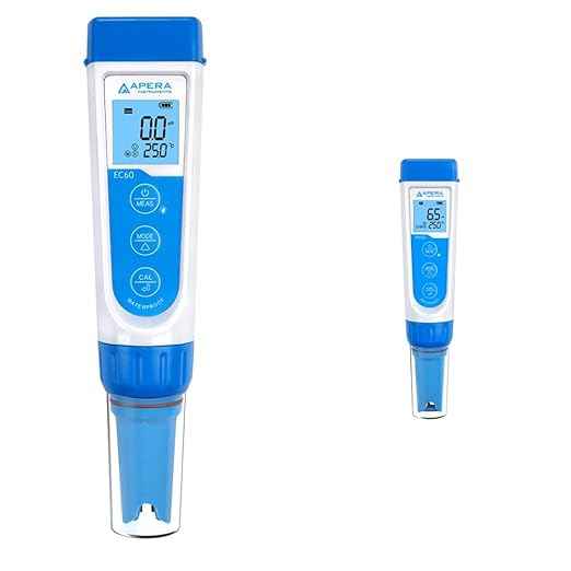 Apera Instruments AI311 Premium Series PH60 Waterproof pH Pocket Tester Kit & LLC-AI314 Premium Series EC60 Waterproof Conductivity Pocket Tester Kit, ±1% F.S Accuracy, Easy Switch
