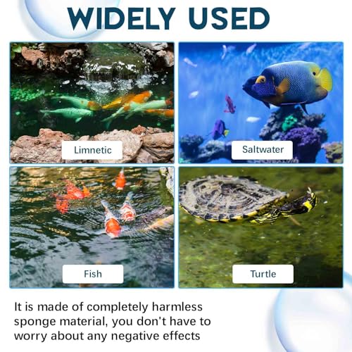 2 Pcs Replacement Pond Filter Pad Sponge Filter Media Pad for All in One Pond CUF